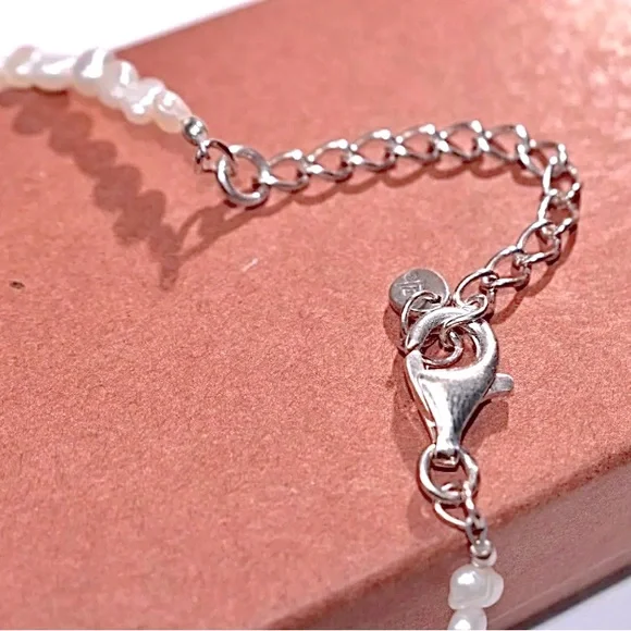 RARE Silpada Stunning Vintage Sterling Silver and Freshwater Pearl Necklace - Picture 8 of 9